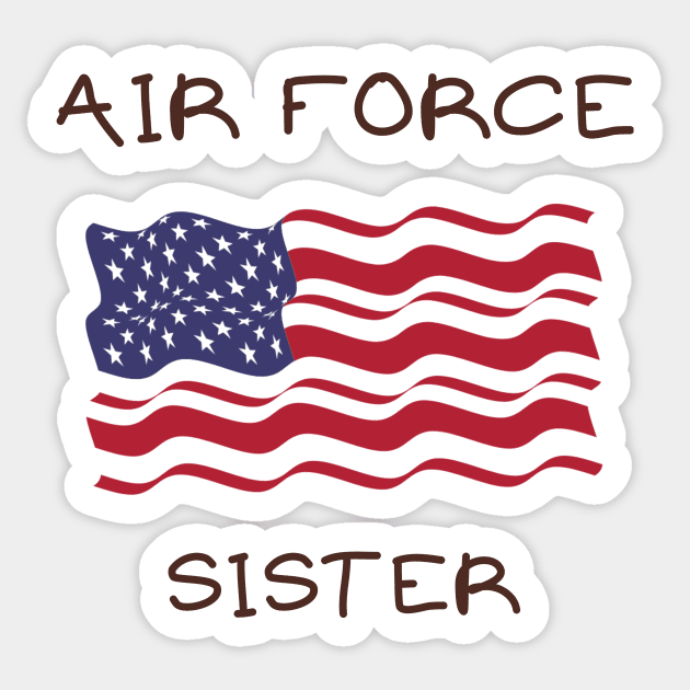 Air force sister Sticker by IOANNISSKEVAS